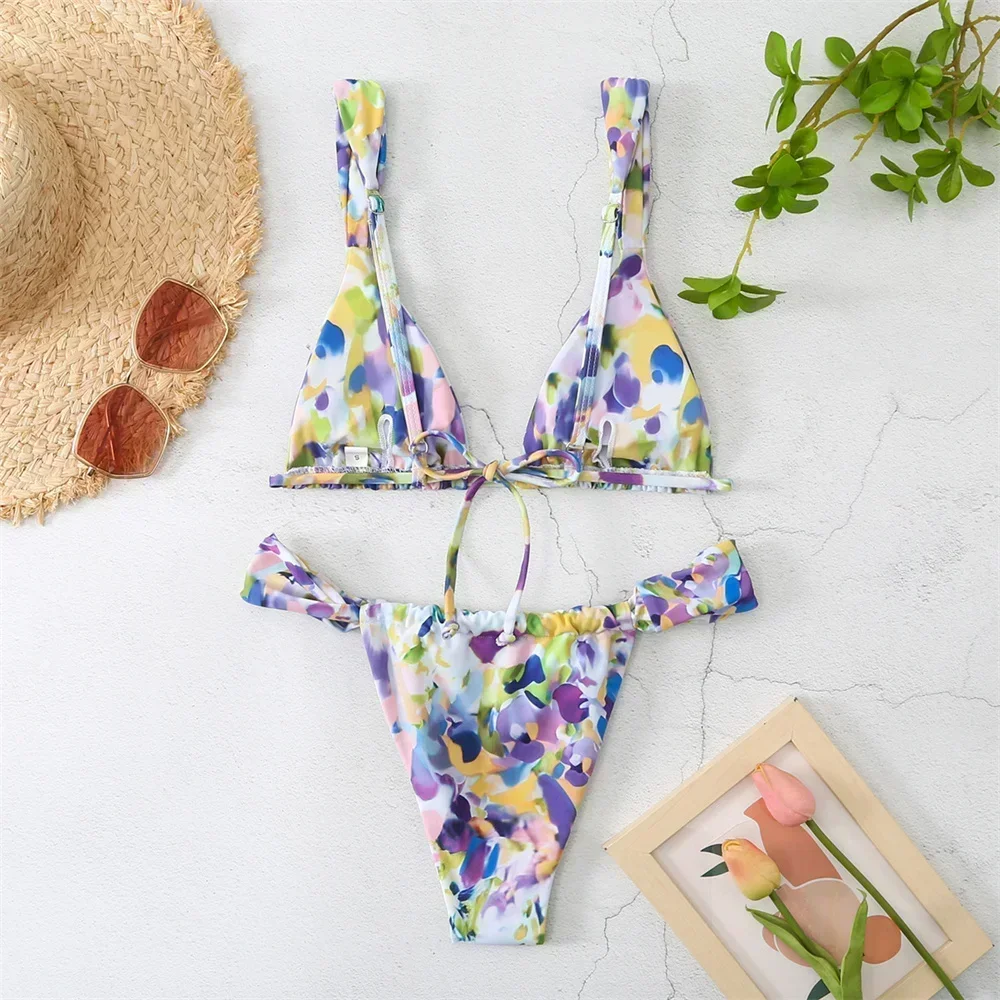 Biquíni vintage estampado femi - Tropic Strap Vintage avaliação e preço