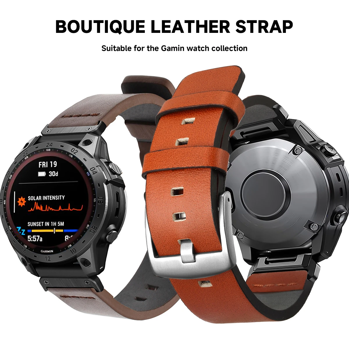 26mm 22mm pulseira de ajuste r - Leather Strap Quick Release avaliação e preço