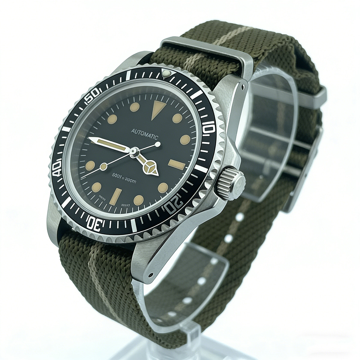 Relógio Retro Diver de 39,5mm  - Tropic Strap Vintage avaliação e preço