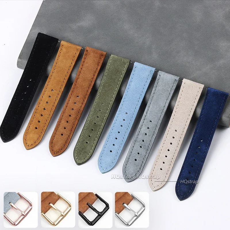 Camurça pulseira de couro genu - Suede Strap Watch avaliação e preço