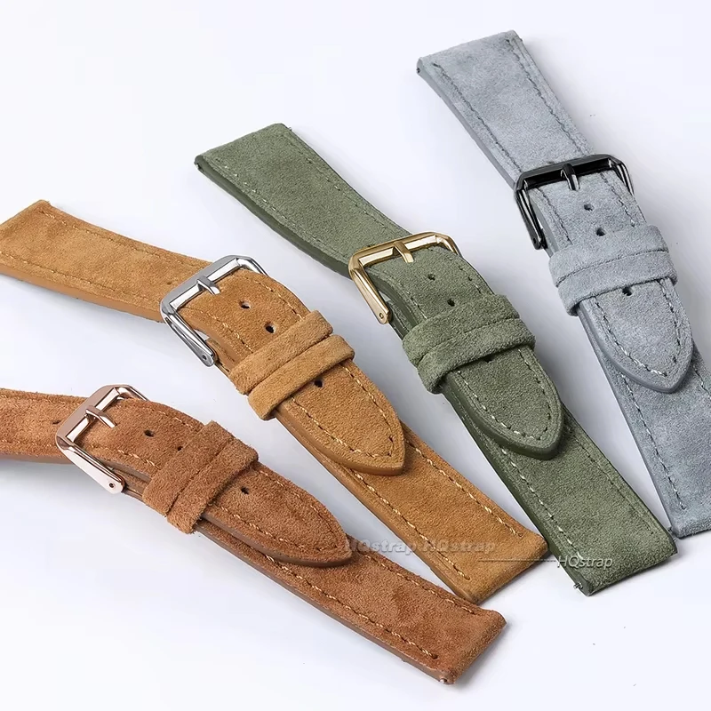 Camurça pulseira de couro genu - Suede Strap Watch avaliação e preço