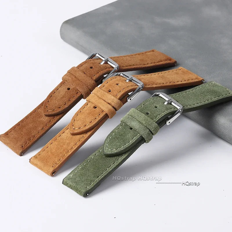 Camurça pulseira de couro genu - Suede Strap Watch avaliação e preço
