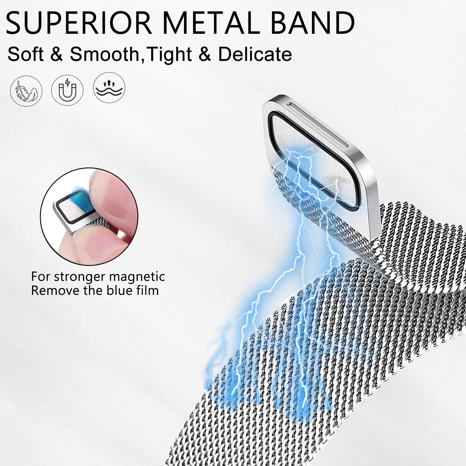 Laço milanês para fitbit charg - Milanese Loop Magnetic avaliação e preço