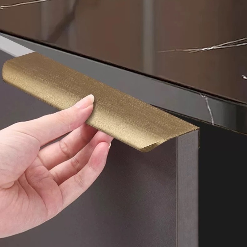 Puxadores de gabinete de alumí - Curved Spring Bar avaliação e preço