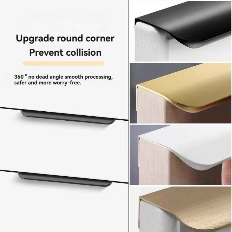 Puxadores de gabinete de alumí - Curved Spring Bar avaliação e preço